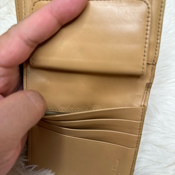 Christian Dior Trotter Canvas Leather Trifold Wallet - Picture 2 of 8